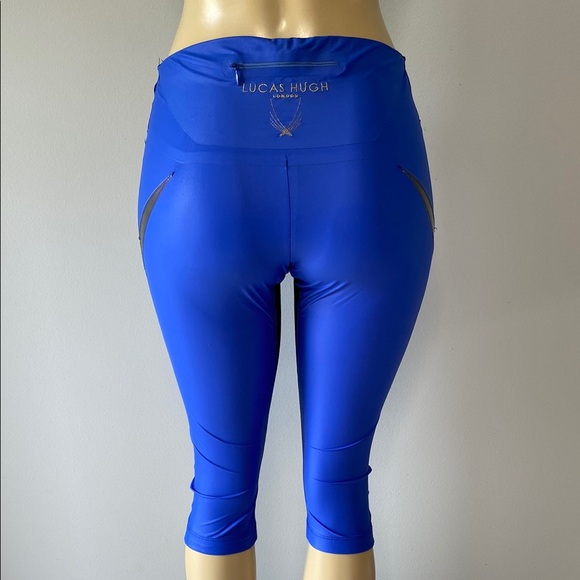 Lucas Hugh London Blue Athletic Capri Leggings Size M - Picture 4 of 10